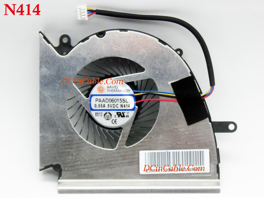 (image for) Free Shipping Laptop Fan AAVID PAAD06015SL 0.55A 5VDC N417 N414 N384 for MSI CPU GPU Cooling Left Right Cooler Inside System Assembly